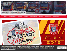 Tablet Screenshot of feuerwehr.freystadt.de